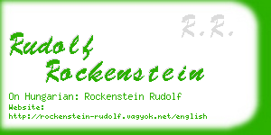 rudolf rockenstein business card